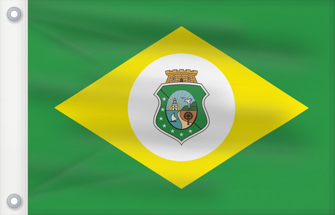 Drapeau, avec deux œillets métalliques et guindant renforcé : Ceará	State of Ceará, Brazil	Estado do Ceará, Brasil