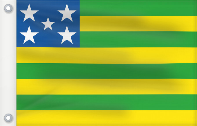 Drapeau, avec deux œillets métalliques et guindant renforcé : Goiás