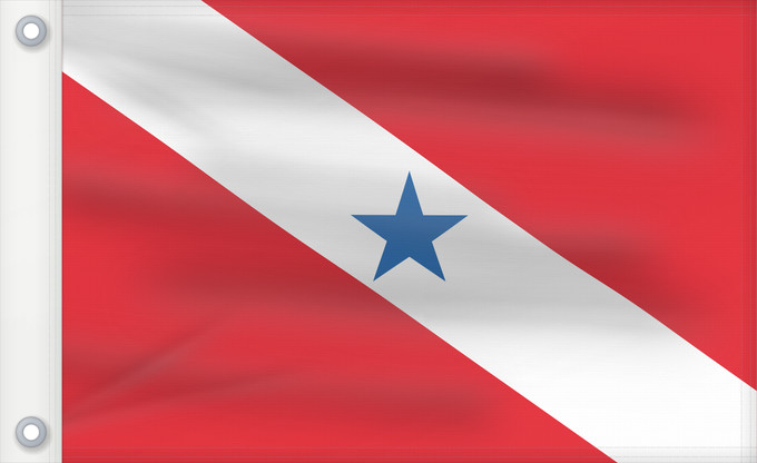 Drapeau, avec deux œillets métalliques et guindant renforcé : Pará