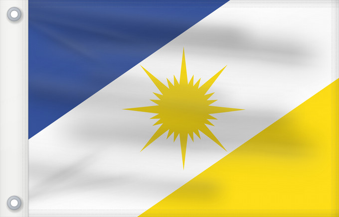 Bandera, con dos ojales metálicos y lado del asta reforzado: Tocantins	State of Tocantins, Brazil	Estado do Tocantins, Brasil
