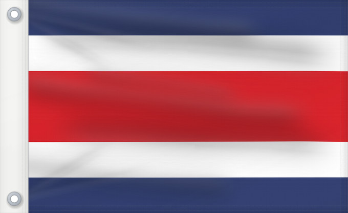 Bandera, con dos ojales metálicos y lado del asta reforzado: Costa Rica Costa Rica sin armas Costa Ricas Costarica Banniel Costa Rica Kostariko Costa Ricako bandera Costa Rican Kostarika Pāmitl Necuiltōnolhuēyātēnco Kustarika unanchan Флаг Коста-Рики Kostarike