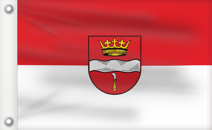 Bandera, con dos ojales metálicos y lado del asta reforzado: Winterbach (Region Stuttgart)