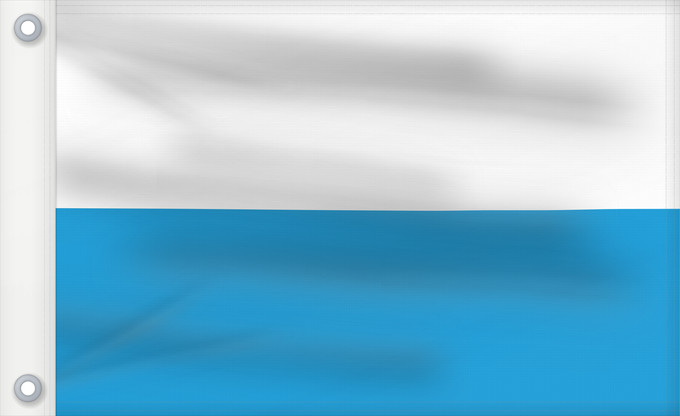 Bandera, con dos ojales metálicos y lado del asta reforzado: Bayern