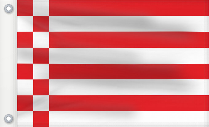 Bandera, con dos ojales metálicos y lado del asta reforzado: Bremen	Brême	Brema
