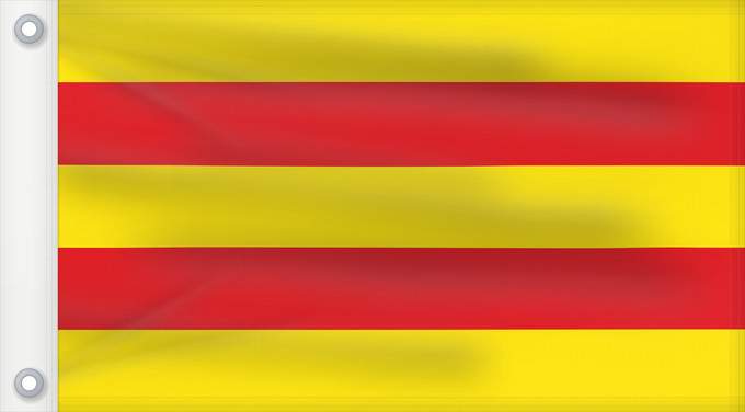 Flag, with two metal eyelets and reinforced hoist: Kreisfreien Stadt Oldenburg City of OldenburgFlag of the county of Oldenburg Ville allemande d’Oldenbourg Oldenburg Kreisfreien Stadt Oldenburg Oldenburg Die Farben der Stadt Oldenburg sind Gold und Rot Kreisvrije stad OldenburgVlag van het graafschap