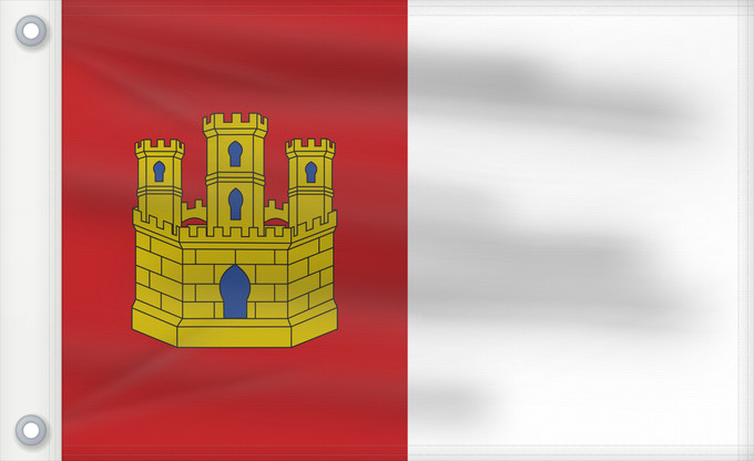 Flag, with two metal eyelets and reinforced hoist: Castile-La Mancha	Castile-La Mancha 	Castilla-La Mancha	Castilla-La Mancha