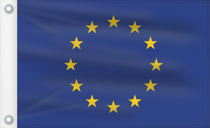 Drapeau, avec deux œillets métalliques et guindant renforcé : Europe Europe is the flag and emblem of the European Union EU and Council of Europe CoE Européen est le symbole non seulement de l’Union européenne La Unión Europea consta de doce estrellas amarillas sobre fondo azul Die Europaflagge besteht aus einem