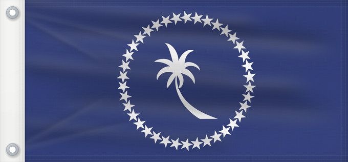 Drapeau, avec deux œillets métalliques et guindant renforcé : Chuuk	Chuuk  state within the Federated States of Micronesia  - colours and 1 2 dimensions based partly on templates at The World Flag Database and Photo of flag in use	Chuuk 