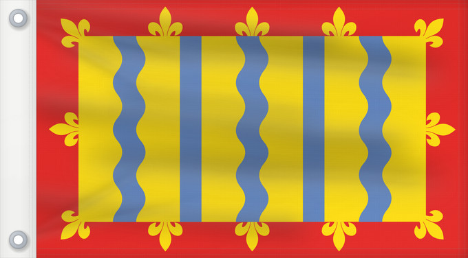 Flag, with two metal eyelets and reinforced hoist: Cambridgeshire