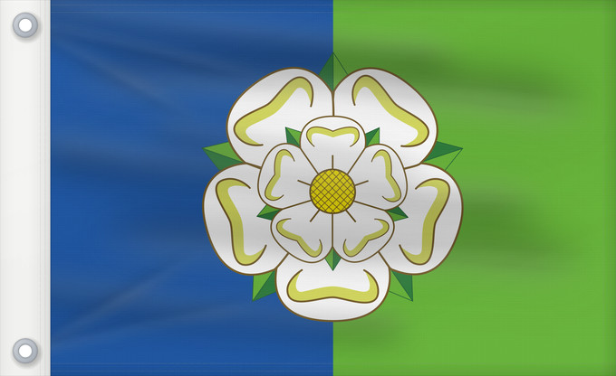 Flag, with two metal eyelets and reinforced hoist: East Riding of Yorkshire
