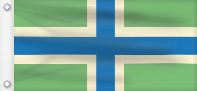 Drapeau, avec deux œillets métalliques et guindant renforcé : Gloucestershire