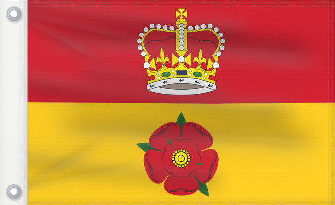 Bandera, con dos ojales metálicos y lado del asta reforzado: Hampshire	Hampshire County Council