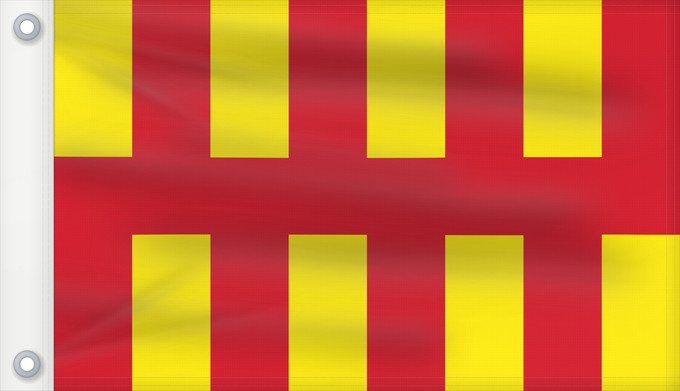 Drapeau, avec deux œillets métalliques et guindant renforcé : Northumberland Le Northumberland