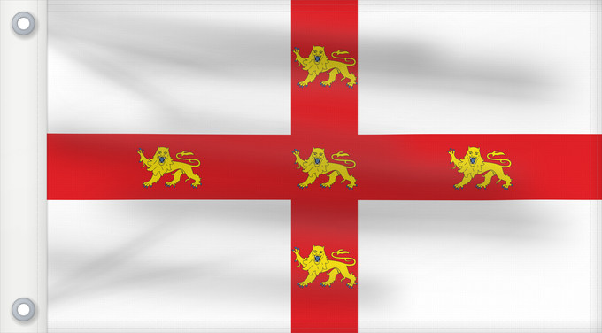 Flag, with two metal eyelets and reinforced hoist: York