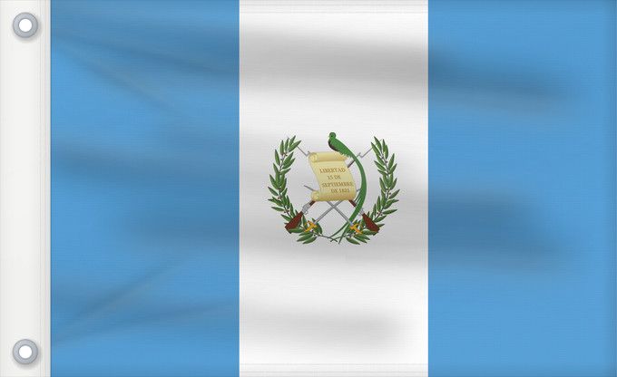 Flag, with two metal eyelets and reinforced hoist: Guatemala Guatemala, official since 1871 Guatemala, officiel depuis 1871 Guatemala, official desde 1871 Watimala wiphala Guatemala, oficial des de 1871 Guatemalas Guatemalo Guatemalako bandera Gwatemala In pāmitl Cuauhtēmallān Watimala unancha Флаг Гватем