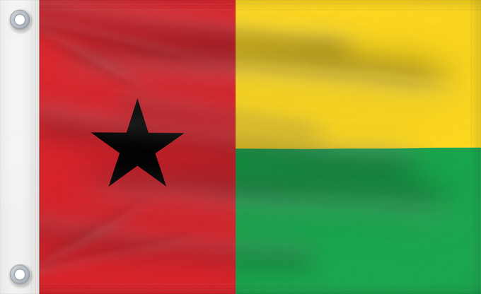 Drapeau, avec deux œillets métalliques et guindant renforcé : Guinea-Bissau Guinée-Bissau Guinea-Bissaus Guiné-Bissau Gvineo Bisaŭa پرچم گینه بیسائو Флаг Гвинеи-Бисау Gvineje Bissau