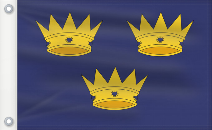 Bandera, con dos ojales metálicos y lado del asta reforzado: Munster