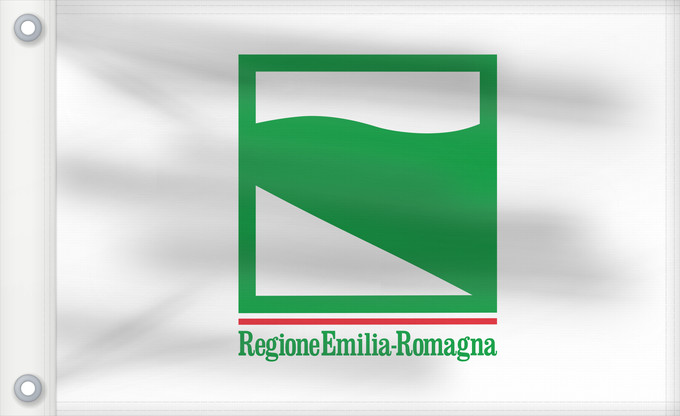 Drapeau, avec deux œillets métalliques et guindant renforcé : Emilia-Romagna