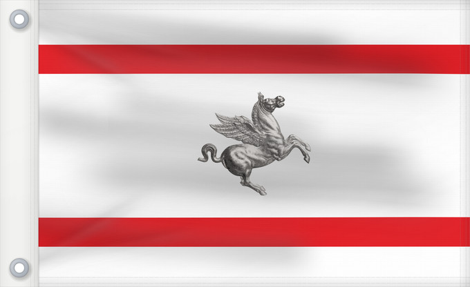 Drapeau, avec deux œillets métalliques et guindant renforcé : Tuscany Italian region Tuscany Toscane Toscana Regione italiana Toscana Kan Tuscany