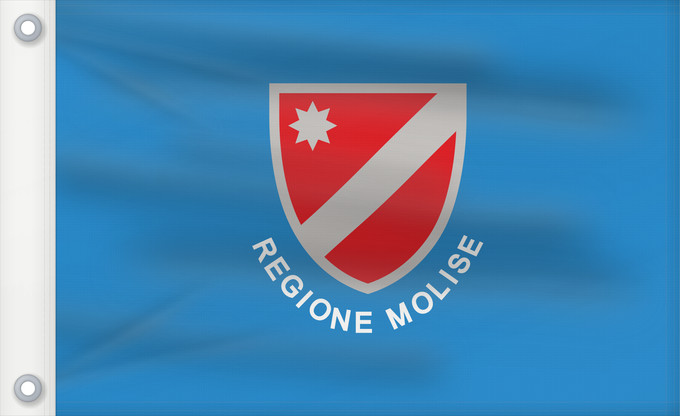 Flag, with two metal eyelets and reinforced hoist: Molise Italian region Molise Regione italiana Molise