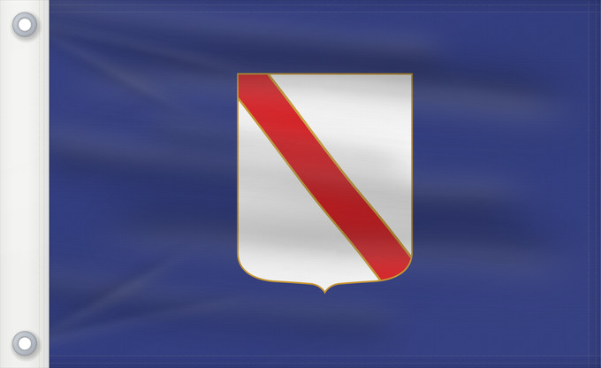 Drapeau, avec deux œillets métalliques et guindant renforcé : Campania	Campania’s	région de Campanie	Regione italiana Campania	Bannera dâ Campania