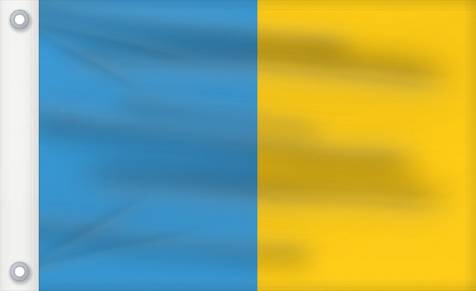 Drapeau, avec deux œillets métalliques et guindant renforcé : Province of Udine Province d'Udine Provincia de Udine Provinz Udine Provincia di Udine
