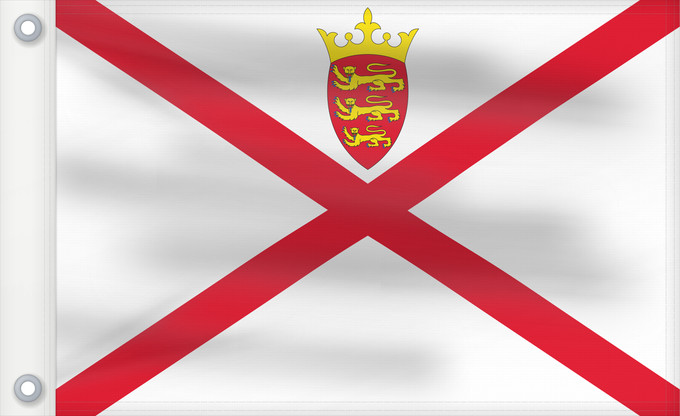 Flag, with two metal eyelets and reinforced hoist: Jersey	Jersey (Kanalinsel)	Maglia