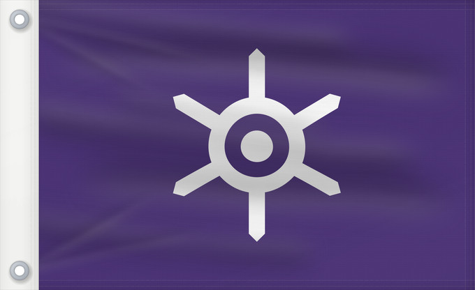 Bandera, con dos ojales metálicos y lado del asta reforzado: Tokyo Prefecture Tokyo Tōkyō Tokio La préfecture de Tokyo