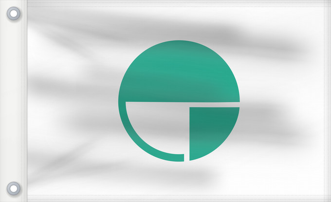 Drapeau, avec deux œillets métalliques et guindant renforcé : Nagano