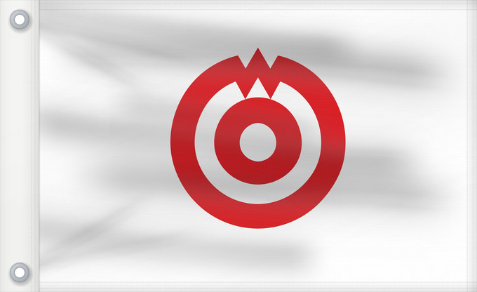 Drapeau, avec deux œillets métalliques et guindant renforcé : Yamaguti [Yamaguchi]