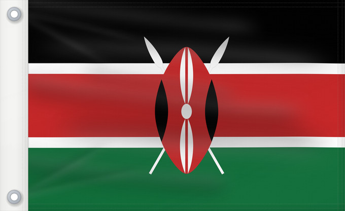 Drapeau, avec deux œillets métalliques et guindant renforcé : Kenya	Kenia	Quénia	Kenii	የኬንያ ሰንደቅ ዓላማ	علم كينيا	Keniya	Сцяг Кеніі	কেনিয়ার ফিরালহান	Kenije	Keňská vlajka	Kenyas	Σημαία της Κένυας	Kenja	Kenya lipp	Kenian	דגל קניה	केन्या का ध्वज	ケニアの国旗	კენიის დროშა	케냐의 국기	Kenijos	Знаме на Кенија	Kenyas flagg	Флаг Кении	K