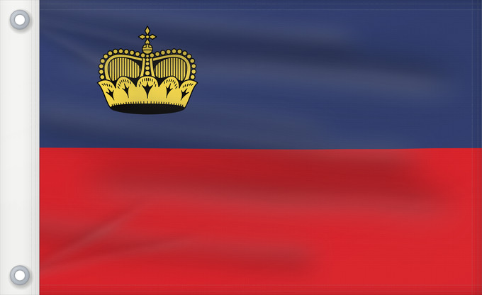 Drapeau, avec deux œillets métalliques et guindant renforcé : Liechtenstein	Сцяг Ліхтэнштэйна	Liĥtenŝtejno	Liechtensteingo bandera	Ala Liechtensteinê	Dal Liechtenstein	Флаг Лихтенштейна	Lihtenštajna	Прапор Ліхтенштейну
