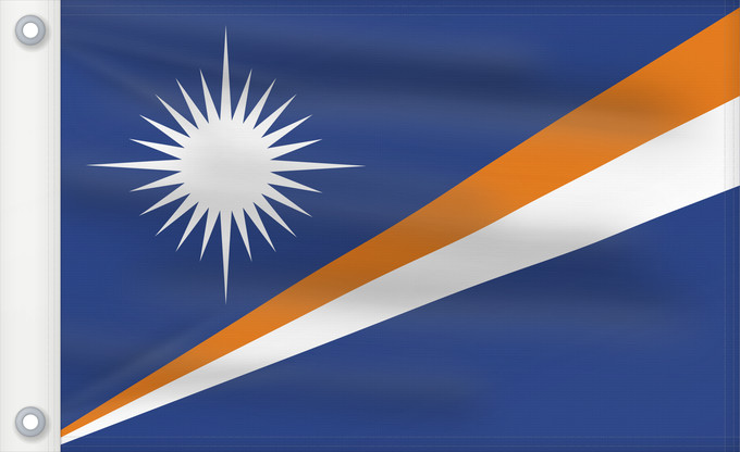 Flag, with two metal eyelets and reinforced hoist: Marshall Islands Marshall Islas Marshall Marshallinseln Isole Marshall Marshalleilanden Marshallovih otokov