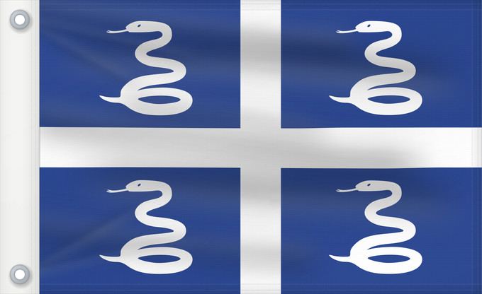 Bandera, con dos ojales metálicos y lado del asta reforzado: Martinique	Martinica