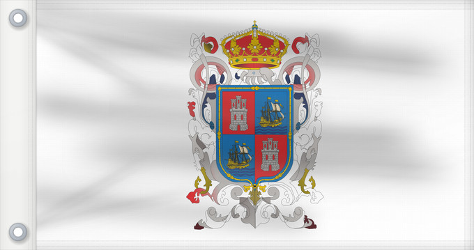Drapeau, avec deux œillets métalliques et guindant renforcé : Campeche
