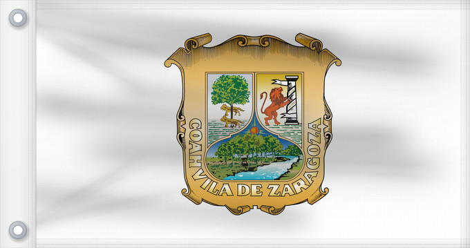 Flagge, mit zwei Metallösen und verstärktem Besatzband: Coahuila	 Coahuila	Coahuila de Zaragoza