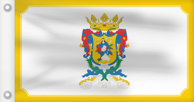 Bandera, con dos ojales metálicos y lado del asta reforzado: Guanajuato	Guanajuato 