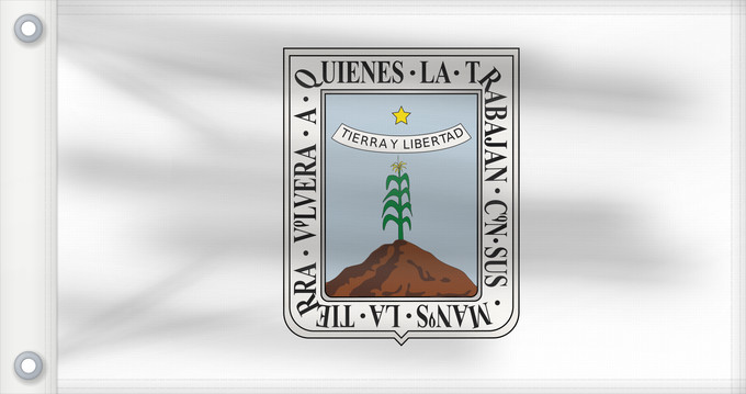 Drapeau, avec deux œillets métalliques et guindant renforcé : Morelos