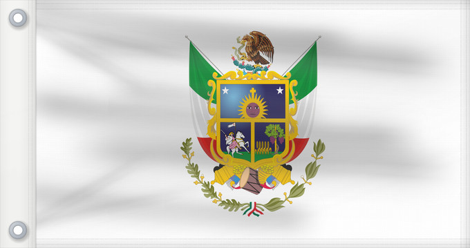 Flag, with two metal eyelets and reinforced hoist: Queretaro Querétaro Querétaro