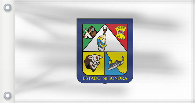 Drapeau, avec deux œillets métalliques et guindant renforcé : Sonora