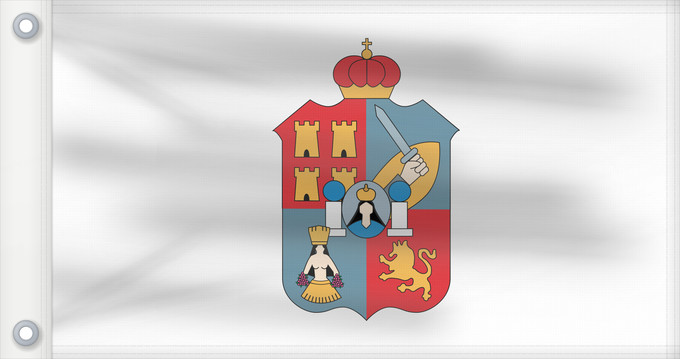 Flagge, mit zwei Metallösen und verstärktem Besatzband: Tabasco