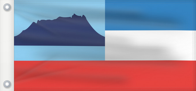 Flag, with two metal eyelets and reinforced hoist: Sabah Sabah Malaysian state Sabah