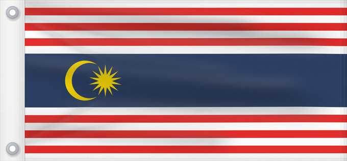 Flag, with two metal eyelets and reinforced hoist: Kuala Lumpur, Malaysia Kuala Lumpur Kuala Lumpur, Federal Territory, in Malaysia