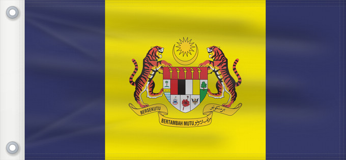 Drapeau, avec deux œillets métalliques et guindant renforcé : Putrajaya Putrajaya, Malaysia Putrajaya