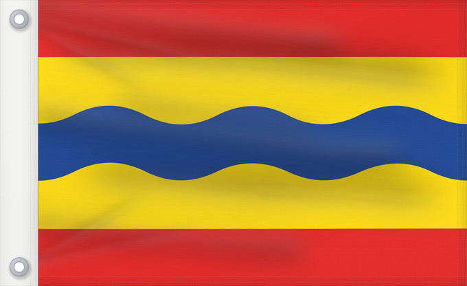 Bandera, con dos ojales metálicos y lado del asta reforzado: Overijssel Province Overijssel Overijsselse vlag