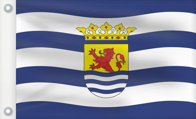 Bandera, con dos ojales metálicos y lado del asta reforzado: Zeeland	Zeeland, a province of the Netherlands	Zelanda	Zeeland, een provincie van Nederland	Флаг Зеландии