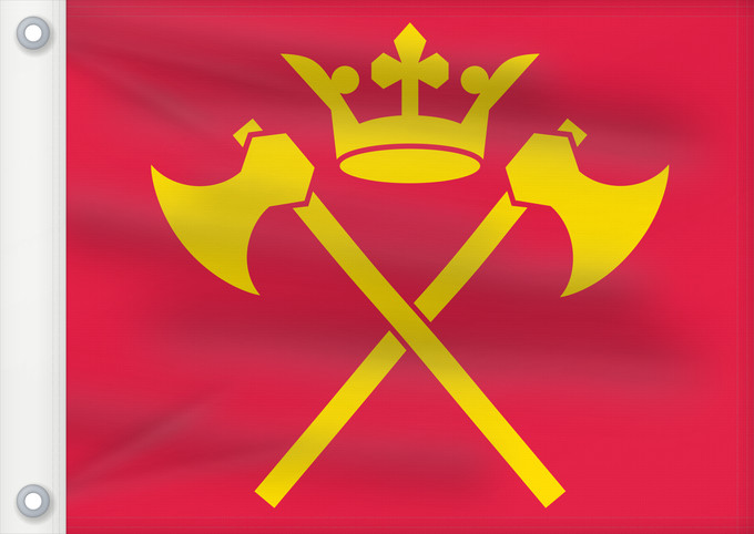 Flag, with two metal eyelets and reinforced hoist: Hordaland Former county of Hordaland, Norway comté de Hordaland Hordalands flagg Hordalánda leavga