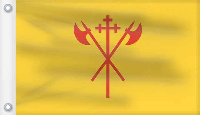Bandera, con dos ojales metálicos y lado del asta reforzado: Sør-Trøndelag	Sør-Trøndelag County, Norway	comté de Sør-Trøndelag