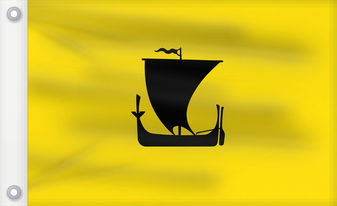 Bandera, con dos ojales metálicos y lado del asta reforzado: Nordland