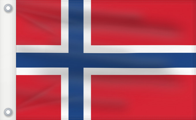 Bandera, con dos ojales metálicos y lado del asta reforzado: Norway	Norvège	Noruega	Norwegen	Norvegia	Noorwegen	Norwegii	علم النرويج	Сцяг Нарвегіі	Banniel Norvegia	Norska	Norwy	Norges	Norvegio	Norjan	Noregs	Norveške	Norski fáninn	노르웨이의 국기	Norvegiae	Norges flagg	Det norske flagget	Þjóðfáni Noregs	Norgga leavga	Прапо